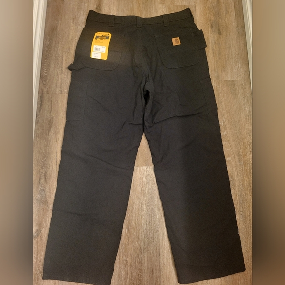 Carhartt Loose Fit (Unlined) Utility Pants Black Size 38" Waist 30" Inseam - Picture 4 of 11